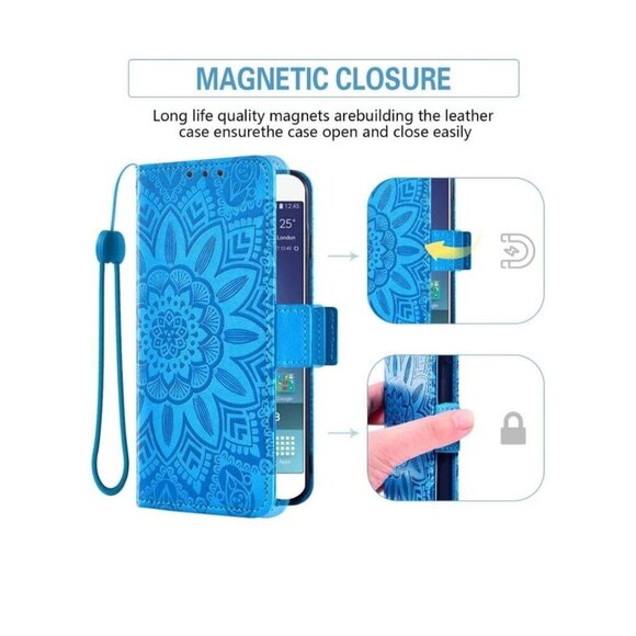 Samsung Galaxy M31s Phone Case with Tempered Glass Screen Protector and Flower L - Picture 4 of 8